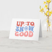 Tot Snow Goed - Leuk Winter Design Kaart (Gele Bloem)