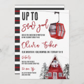 Tot SNOW Goed! Skiën, Winterpret, Meidenavond Kaart (Voorkant / Achterkant)