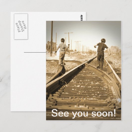 Tot straks! briefkaart (Voorkant / Achterkant)