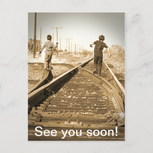 Tot straks! briefkaart (Voorkant)