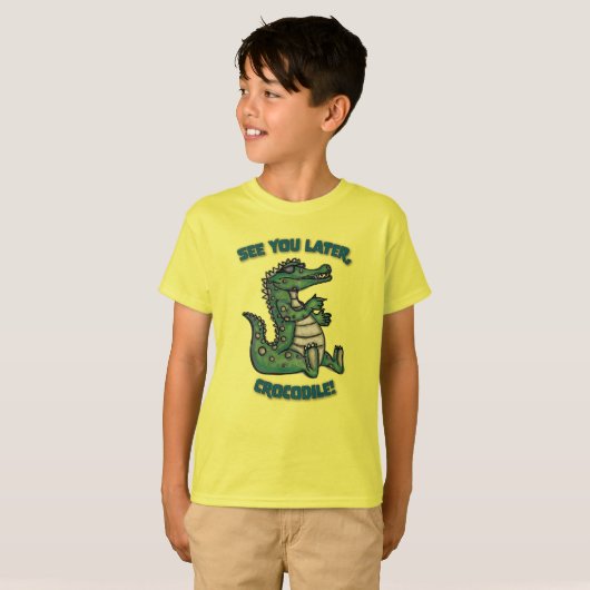Tot straks, Crocodile. T-shirt (Voorkant volledig)