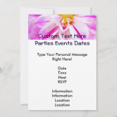 Tot straks. Uitnodigingen Aangepaste Dahlias (Achterkant)