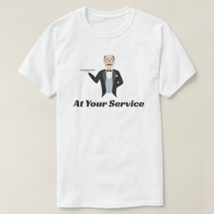 Tot uw dienst Butler T-shirt
