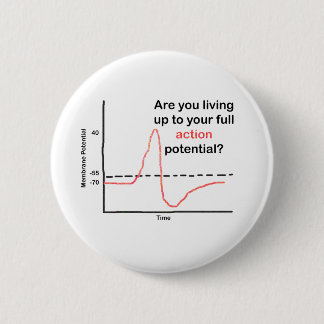 Tot uw volledige potentieel ronde button 5,7 cm
