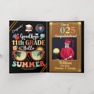 Tot Vaarwel 11e Klas Hallo Verjaardag Zomer Maatwe Folie Wenskaart