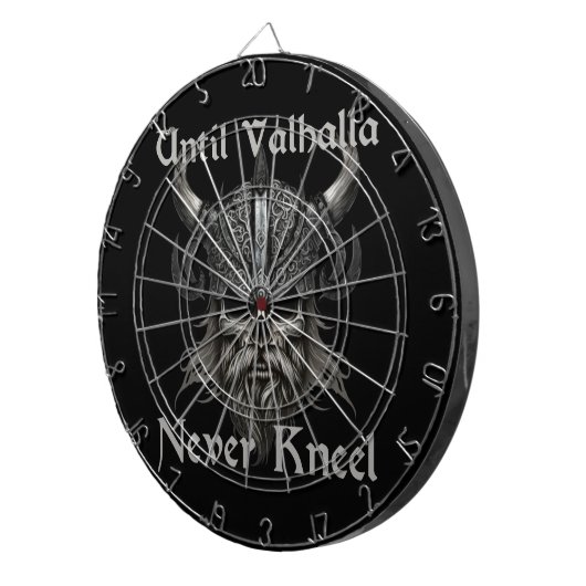 Tot Valhalla nooit knielt Dartbord (Voorkant Rechts)