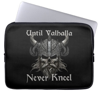 Tot Valhalla nooit knielt Laptop Sleeve