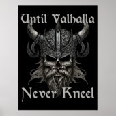 Tot Valhalla nooit knielt Poster (Voorkant)