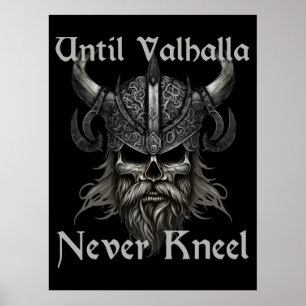 Tot Valhalla nooit knielt Poster