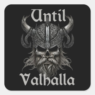 Tot Valhalla Vierkante Sticker