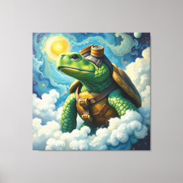 TOT VER IN DE WOLKEN EN VERDER DAN 10 CANVAS AFDRUK