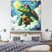 TOT VER IN DE WOLKEN EN VERDER DAN 10 CANVAS AFDRUK (Insitu (Slaapkamer))