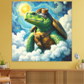 TOT VER IN DE WOLKEN EN VERDER DAN 10 CANVAS AFDRUK (Insitu (Woonkamer))