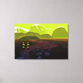 Tot ver van huis canvas afdruk (Voorkant)