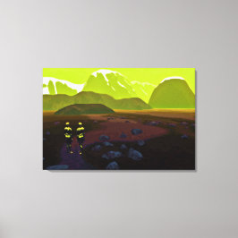 Tot ver van huis canvas afdruk