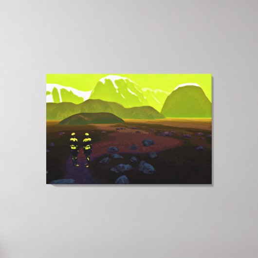 Tot ver van huis canvas afdruk (Voorkant)