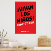 Tot Vivan los Niños. Poster (Abort73.com) (Keuken)