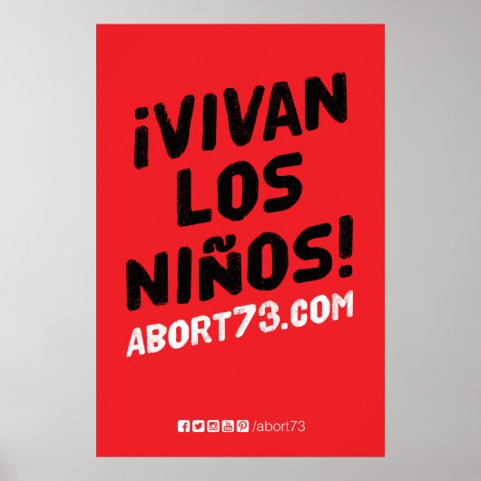 Tot Vivan los Niños. Poster (Abort73.com) (Voorkant)