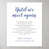 Tot We Elkaar Weer Ontmoeten Blauwe Viering Van Le Poster (Voorkant)