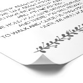 Tot we elkaar weer ontmoeten bruiloft gedicht Memo Poster (Hoek)