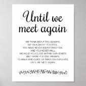 Tot we elkaar weer ontmoeten bruiloft gedicht Memo Poster (Voorkant)