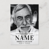 Tot we elkaar weer ontmoeten Modern Bold Photo Mem Informatiekaartje (Voorkant)