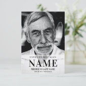 Tot we elkaar weer ontmoeten Modern Bold Photo Mem Informatiekaartje (Staand voorkant)