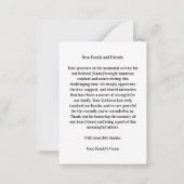 Tot we elkaar weer ontmoeten Modern Bold Photo Mem Notitiekaartje (Achterkant)