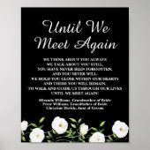 Tot we elkaar weer ontmoeten White Floral Wedding  Poster (Voorkant)