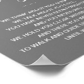 Tot we elkaar weer ontmoeten White Grey Wedding Me Poster (Hoek)