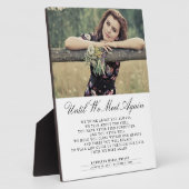 Tot We Elkaar Weer Zien Funeral Foto Fotoplaat (Zijkant)