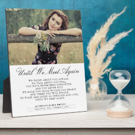 Tot We Elkaar Weer Zien Funeral Foto Fotoplaat