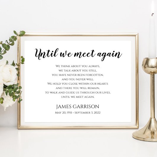 Tot We Elkaar Weer Zien Gedicht Viering Van Het Le Poster