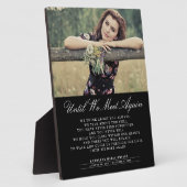 Tot We Elkaar Weer Zien Rouwfoto Plaque Fotoplaat (Zijkant)