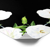 Tot We Elkaar Weer Zien Witte Bloem Levensviering  Poster (Hoek)