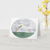 Tot we weer Wenskaart ontmoeten Kaart (Gele Bloem)