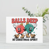 Tot Zaken in Kerstmis Sarcastische Vies Grappig  Feestdagenkaart (Staand voorkant)