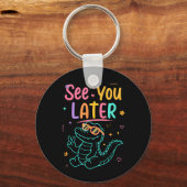 Tot Zie Later Leraar Zomer Alligator Sleutelhanger (Voorkant)