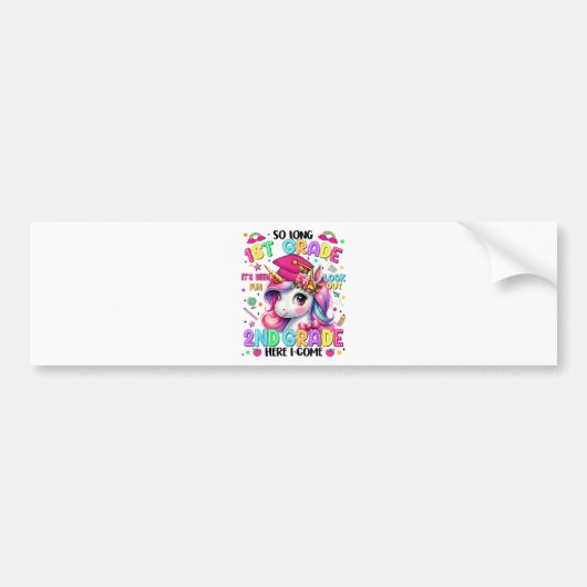 Tot ziens 1e klas 2e klas hier kom ik bumpersticker (Voorkant)