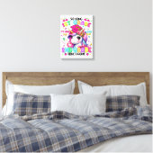 Tot ziens 1e klas 2e klas hier kom ik canvas afdruk (Insitu (Slaapkamer))