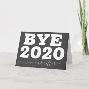 Tot ziens 2020 We hebben beter gevouwen Wenskaart  Kaart