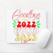 Tot ziens 2022 Hallo 2023 Mooie Kerst Trui Muismat (Met muis)