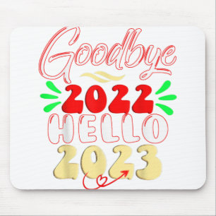 Tot ziens 2022 Hallo 2023 Mooie Kerst Trui Muismat