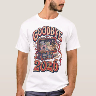 Tot ziens 2026 Retro Vintage T-Shirt | Kleurrijk