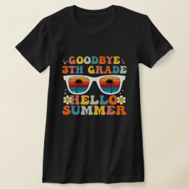 Tot ziens 3e klas hallo zomer grappige derde klas t-shirt