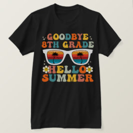 Tot ziens 8e klas Hallo zomer Funny achtste klas T-shirt