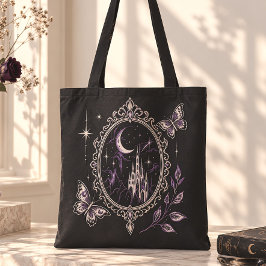 Tot ziens aan de andere kant Gotische Kasteelmaan Tote Bag