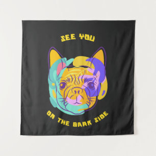 Tot ziens aan de Bark-kant Hond Pun Wandkleed