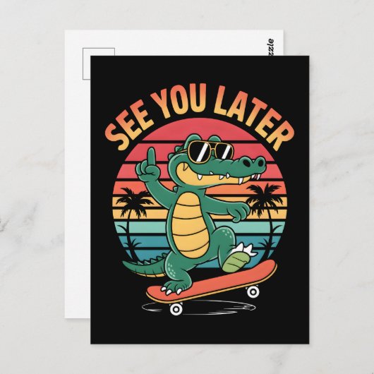 Tot ziens, Alligator Briefkaart (Voorkant / Achterkant)