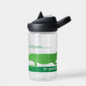 Tot ziens Alligator Groen Waterfles (Links)